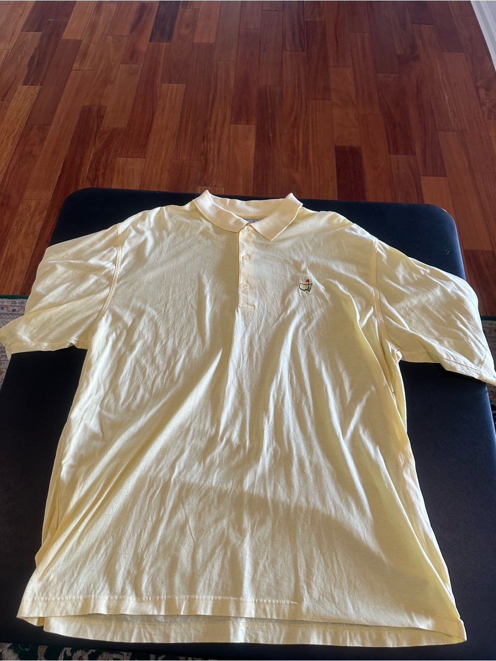 Augusta National Golf Yellow Polo Shirt With Masters Logo - Men's XL